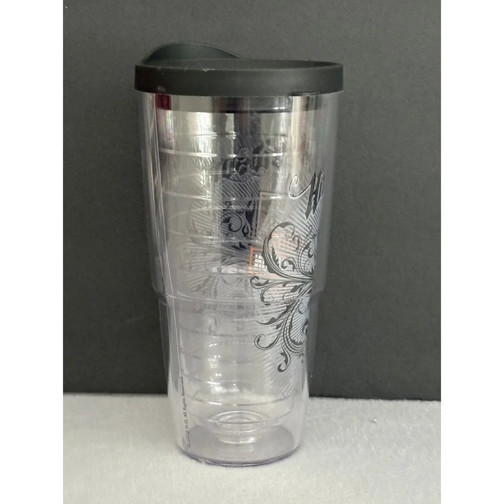 Tervis Harley-Davidson Tumbler 24 oz Clear Black Orange Shield Logo with Lid